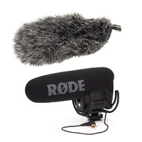 Rode VideoMic Pro-R with Rycote Lyre Shockmount and DeadCat