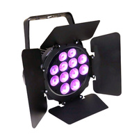 LED HEX PAR 12,  12 x 10W Hex-Colour RGBAW-UV Wash with Barndoor