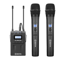 Boya WM8 PRO UHF Wireless Microphone System with 2 x WHM8 PRO Handheld Transmitters