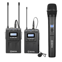 Boya WM8 PRO UHF Wireless Microphone System with Handheld & Beltpack Transmitters