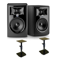 JBL LSR306PMK2 Studio Monitors with BONUS FREE Desk Stands - Pair