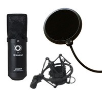 Alctron UM900V USB Podcaster Microphone with Shock Mount and Pop Shield
