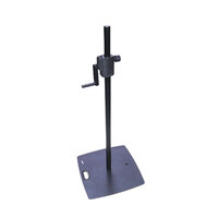 Speaker Stand with 480mm Square Steel Base and Aluminium Winch-Up Pole