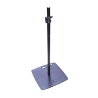 Speaker Stand with 480mm Square Steel Base and Aluminium Push-Up Pole