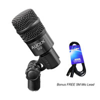 Audix D2 Dynamic Instrument Microphone + Bonus 5M XLR Mic Lead