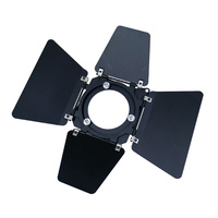 Rotating Barndoor with Square 170mm x 170mm Mounting - Black