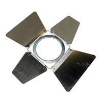 Barndoor with Round 171mm Diameter Mounting - Silver