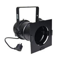 Par 46 Can Black with ES E27 Lamp Base, Colour Frame, Piggy Back Plug & LED Lamp