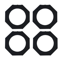 Par 16 Colour Frame 72mm - Black x4