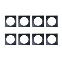 Set of 8 x Colour Frame 192 x 192mm 140mm Internal - Black