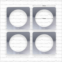Par 56 Colour Frame 229mm x4 - Silver