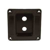 Penn M1500 Recessed Plastic Dish for 2x Jack Sockets - Black
