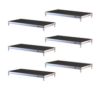 RATstands SpeedDeck Portable Drum Riser 6x 1M x 0.5M x 300mm High Platforms