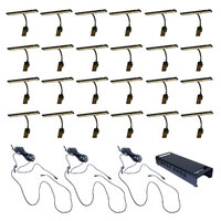 RATstands Apollo LED Clip-On Light x24 with 1 x DMX Power Supply and Cable Set