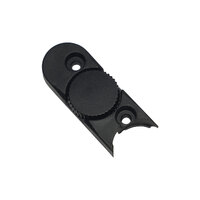 RATstands 73SX23 Scalloped Left-Hand End Cap for Opera Trio LED Light - Black