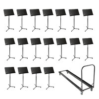 RATstands Performer 3 Music Stands x18 and Storage Trolley