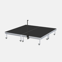 RATstands DD22300 Drum Deck 2M x 2M Lightweight Deck with Non-Slip Carpet Finish