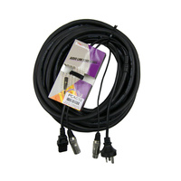 SoundKing PCAC10 10M Combo Cable 3-pin XLR-XLR & 240v Plug to IEC Socket