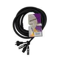 SoundKing PCAC5 5M Combo Cable 3-pin XLR-XLR & 240v Plug to IEC Socket