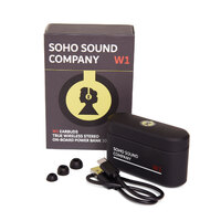 SOHO W1 Wireless Bluetooth Earbuds with Powerbank Case - Black