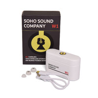 SOHO W1 Wireless Bluetooth Earbuds with Powerbank Case - White