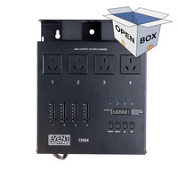 Eventec DIM4 4 Channel DMX Dimmer/Switcher 8A Max Load - 3A Max One Channel (OB)