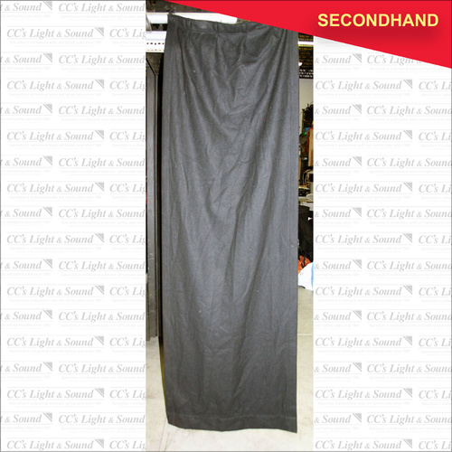 0.65M x 2.25M Black Wool Leg (secondhand)