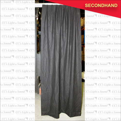 0.7M x 2.3M Black Wool Leg (secondhand)