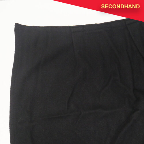 2M x 1.4M Black Wool Stage Skirt (secondhand)