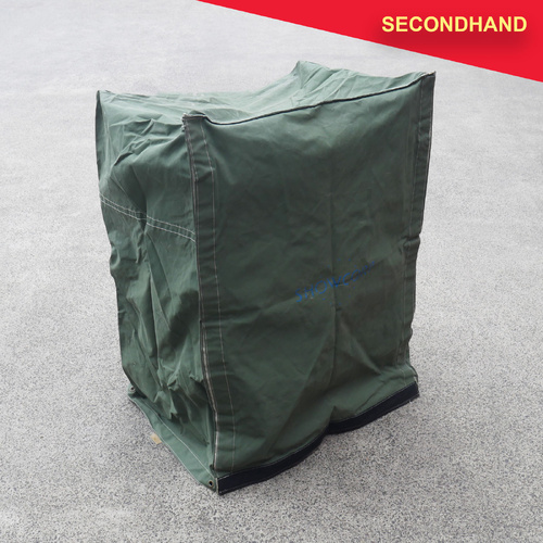 Green Canvas Cover - Approximately 800 x 600 x 1100mm  (secondhand)
