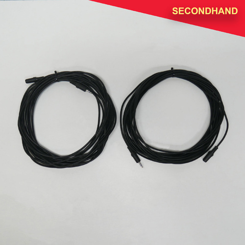 Lot-of-2   3.5mm TRS Mini Jack to 3.5mm TRS Mini Jack Socket - Approximately 10 Metre Length  (secondhand)