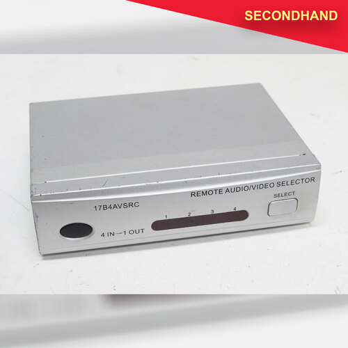 17B4AVSRC 4-Channel Audio Video Selector with Power Supply - No Remote  (secondhand)