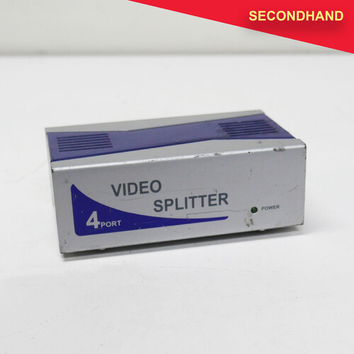 Video Splitter with Power Supply 4-port VGA,SVGA,XGA,Multi Sync (secondhand)