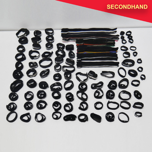 Lot-of-200 Assorted Velcro Ties - Various Styles & Sizes  (secondhand)