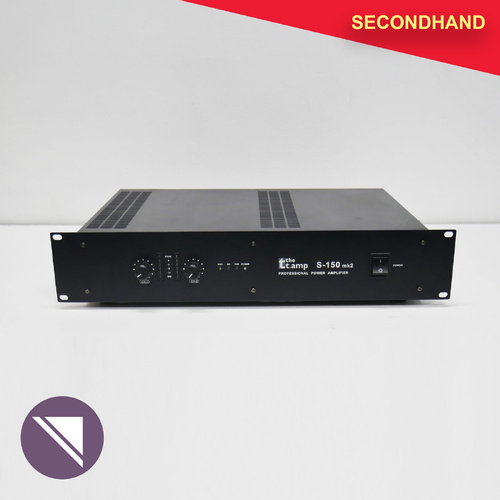 The t.amp S-150 MK II 2RU Power Amp with ERP Function 2 x 150w @ 4 ohms (secondhand)