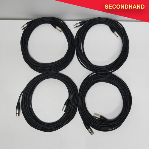 Set-of-4 15M Microphone Cables (secondhand)