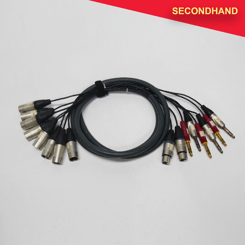 4.5m 12-way Multicore 12 x Male 3-pin XLR to 12 x Female 3-pin XLR (secondhand)