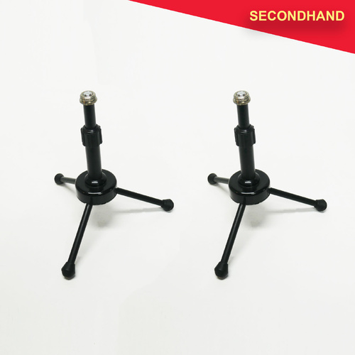 Pair-of Short Tri-Leg Desk Stands - Height 140-170mm  (secondhand)