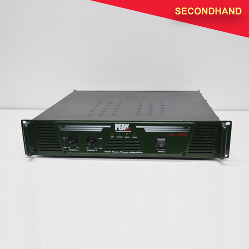 Peak Audio UL1000 2RU Power Amplifier 500w + 500w @ 4 ohms (secondhand)