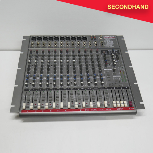 Phonic AM844D 16ch Compact Mixer 8-Mic/Line 4-Stereo Input with DFX and USB Interface (secondhand)