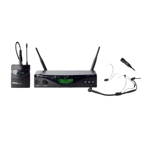 AKG WMS470PTLH Wireless System Presenter-Set with CK99L Lapel & C555L Headworn Microphones