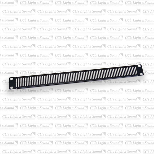 1RU Vented Rack Panel - Black