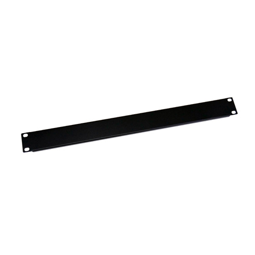 1RU Blank Rack Panel - Black