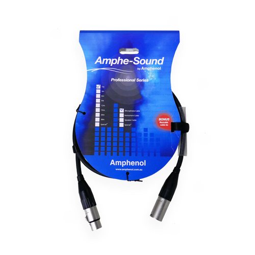 Amphenol A001 1M Balanced XLR Microphone Cable