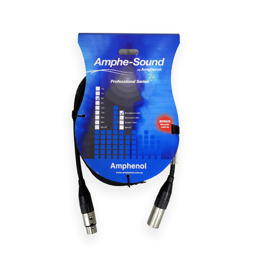 Amphenol A006 6M Balanced XLR Microphone Cable