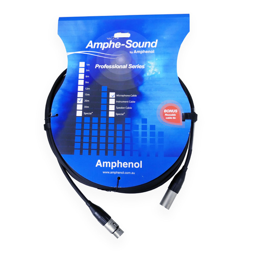 Amphenol A020 20M Balanced XLR Microphone Cable
