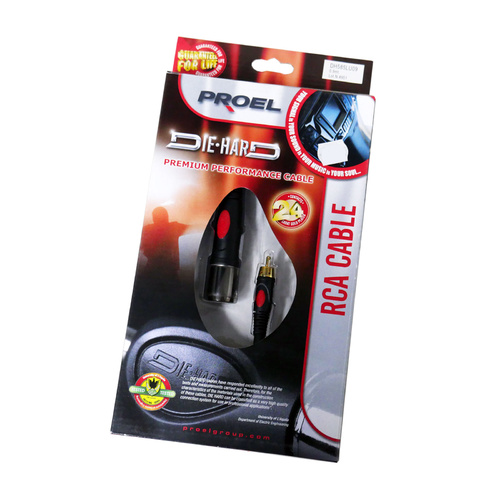 Die Hard 0.9M 3pin Male XLR to RCA Plug