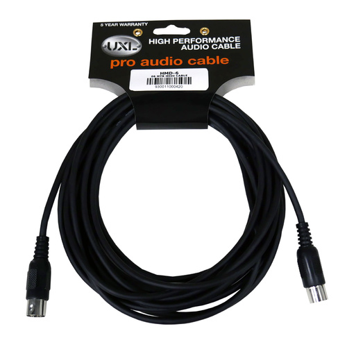 UXL HMD06 6-Metre MIDI Cable
