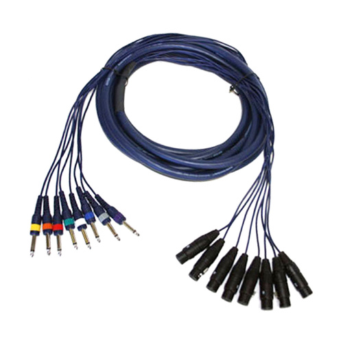 Maximum SC0822 6M 8-Way Female 3pin XLR to 6.35mm TS Jack Multicore