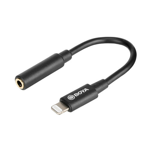 Boya K3 Audio Adapter Cable 3.5mm TRRS (female) Connector to Lightning Connector